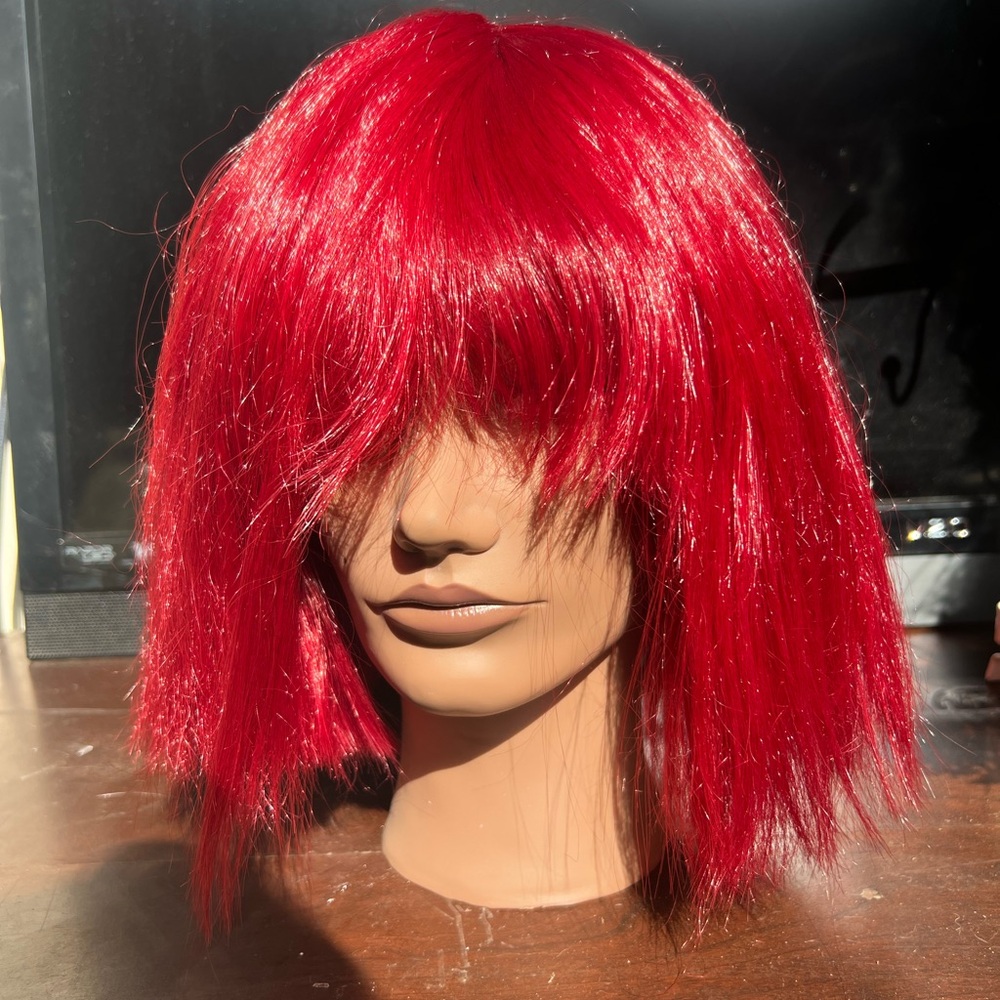 Vibrant Red Women's Wig